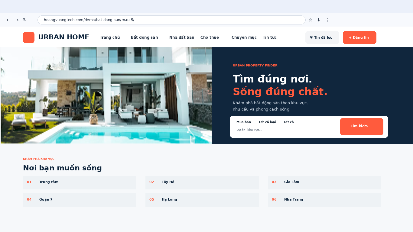Mẫu 5 · BĐS Urban