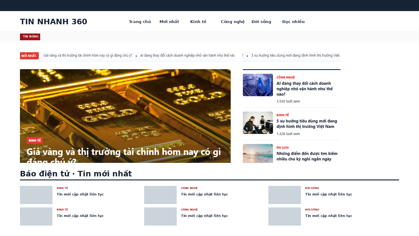 Tin tức Mẫu 2 · Báo điện tử